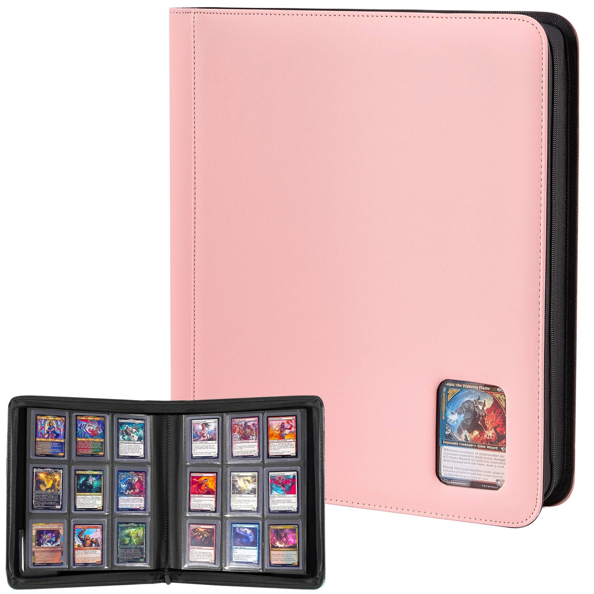 ProCase top loader binder with open view for quick access to the 9-pocket layout