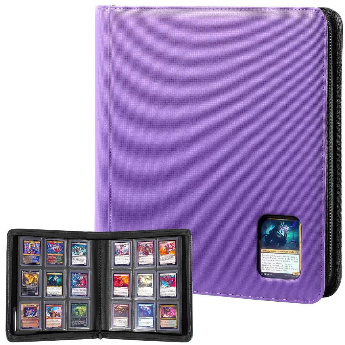 ProCase Top Loader Binder front cover for quick card access