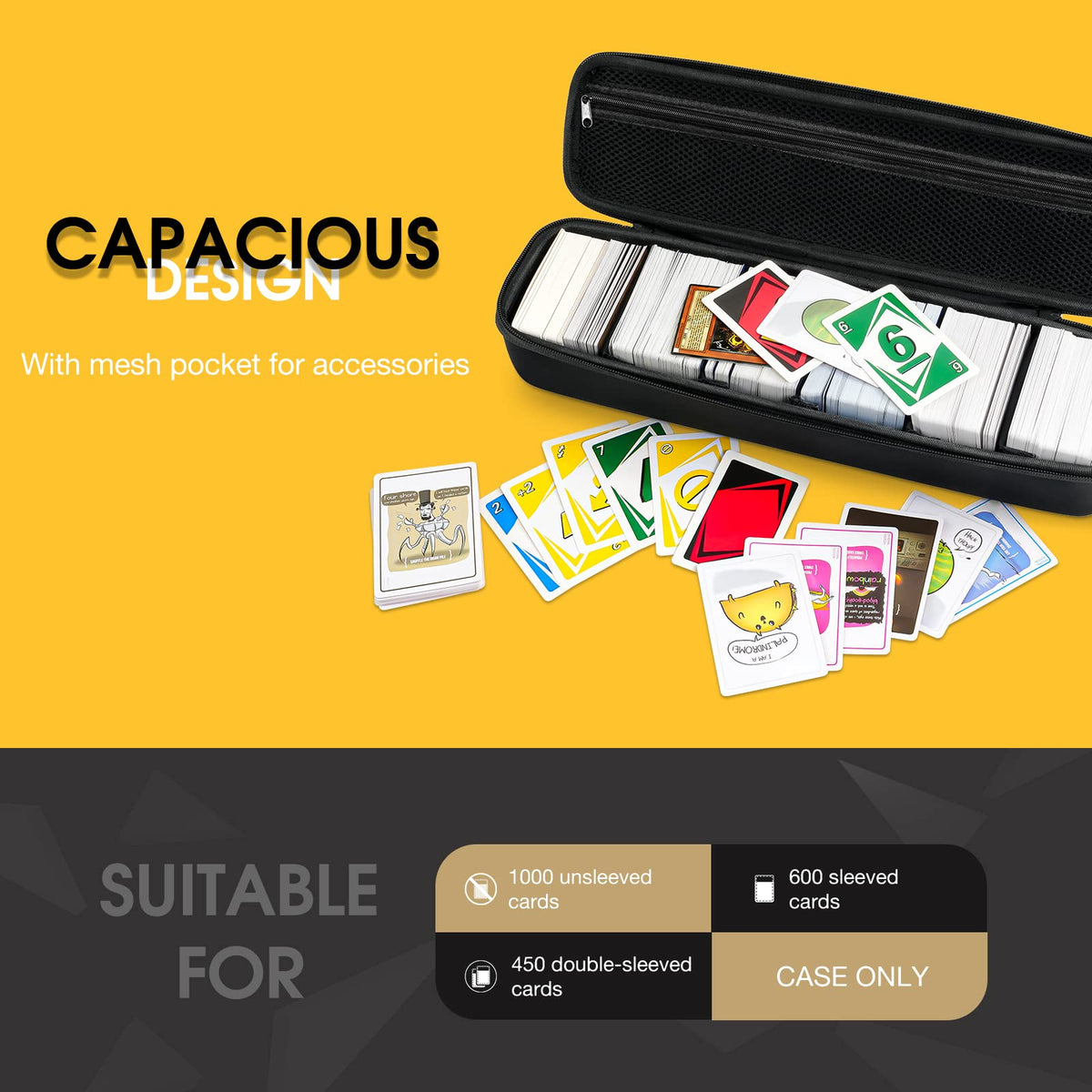 ProCase top-loader travel case designed for secure transport of cards