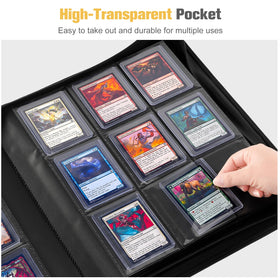 ProCase archival-safe PU leather pockets protect cards from dust and wear