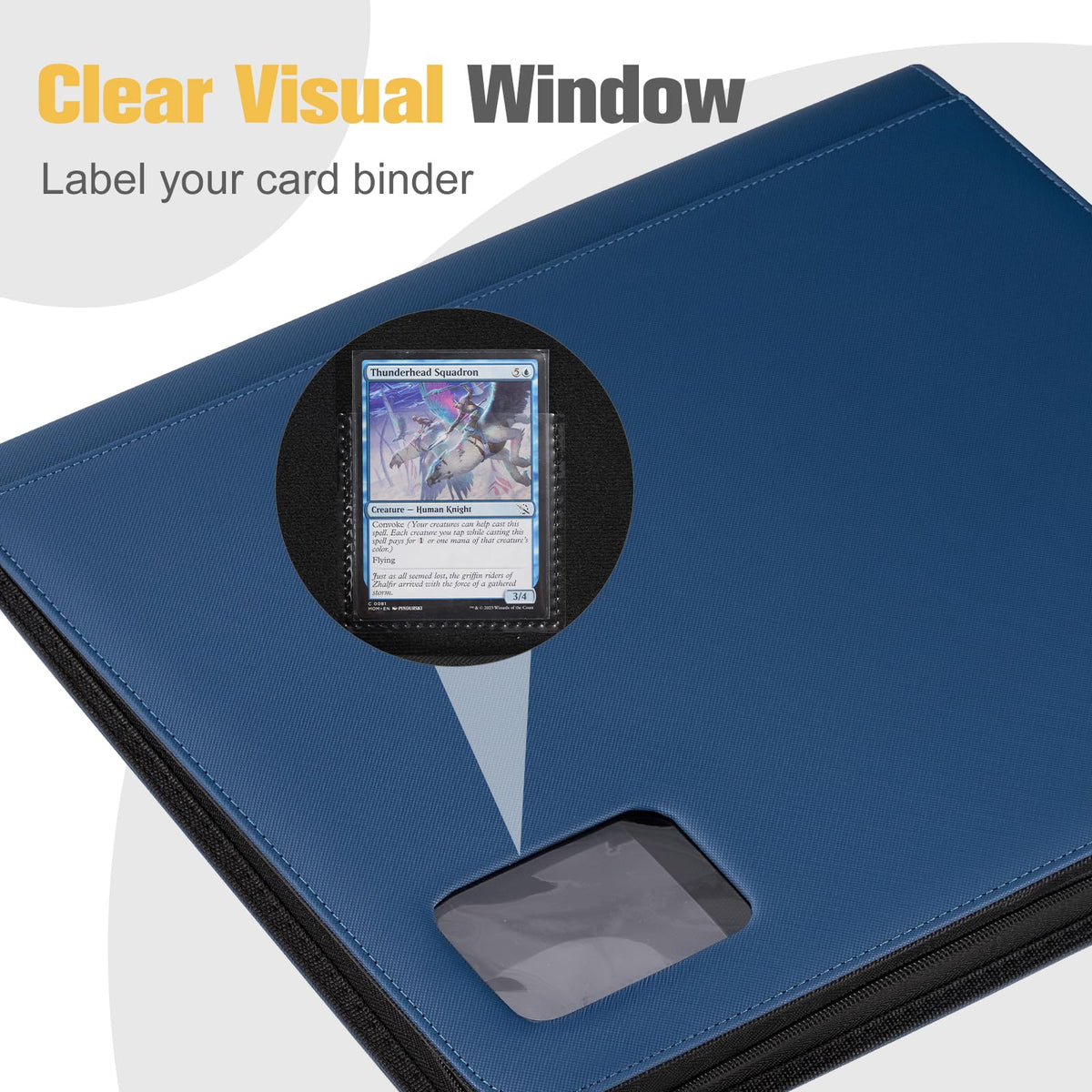 ProCase see-through windows let you spot cards instantly during trades