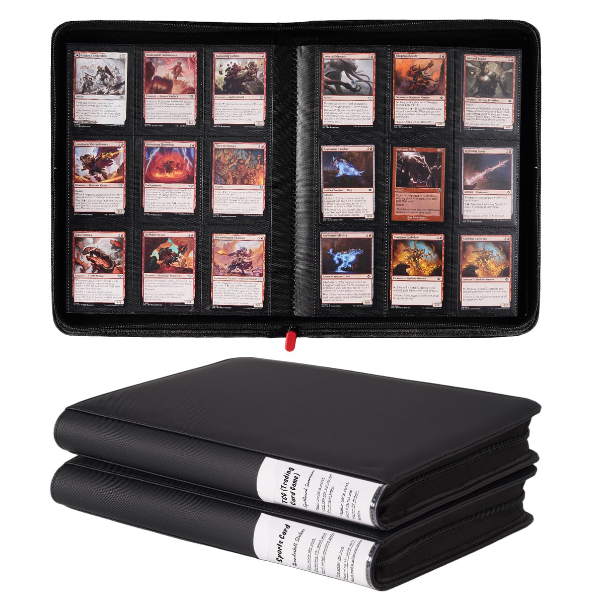 ProCase two-pack binder with side-loading slots for quick card access.