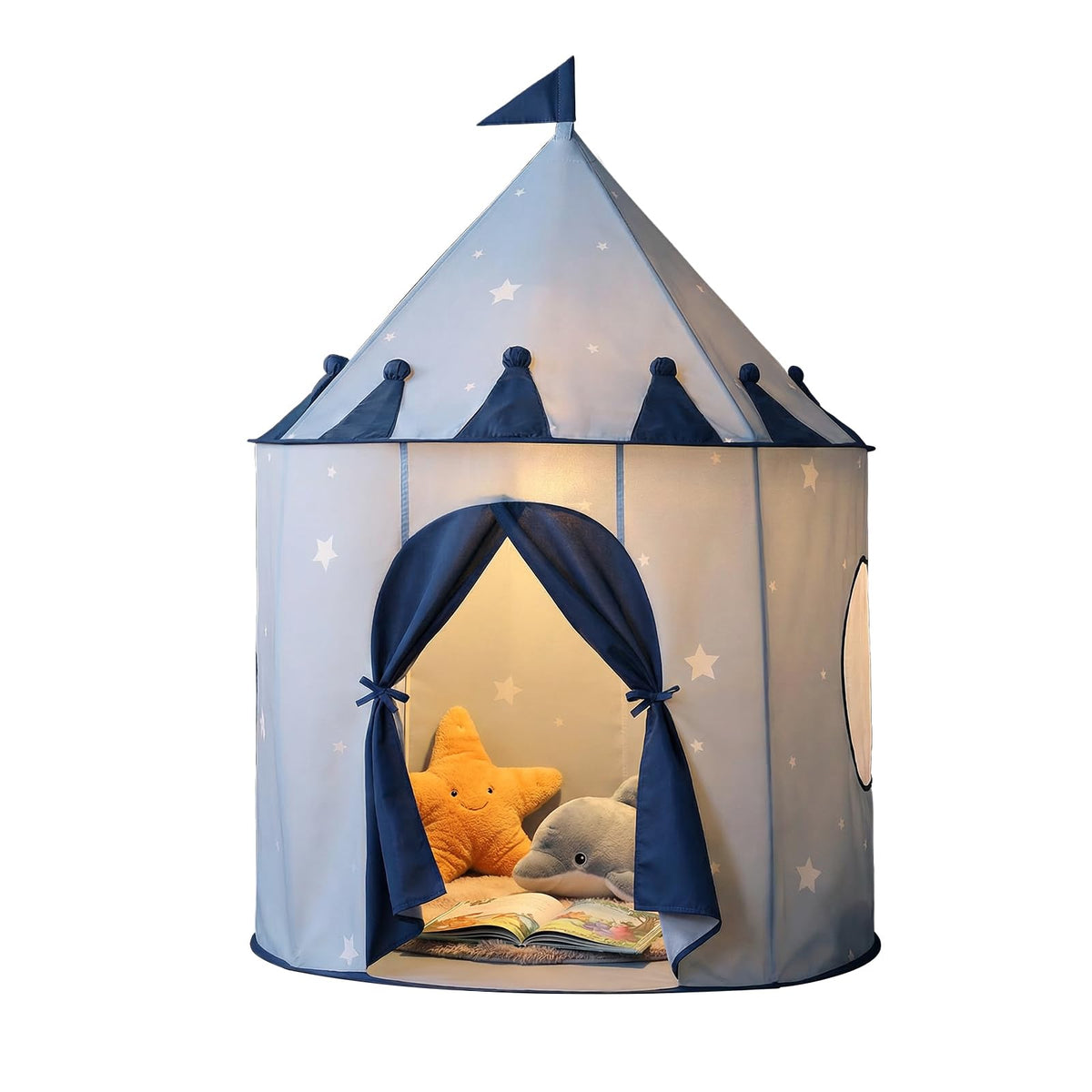 Procubby Princess castle-inspired tent for pretend play
