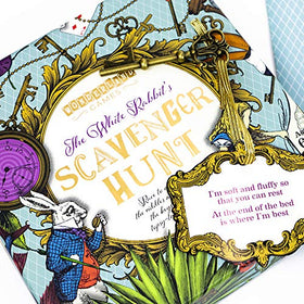 Spoons, socks, and teacups guide clues in a home treasure hunt.