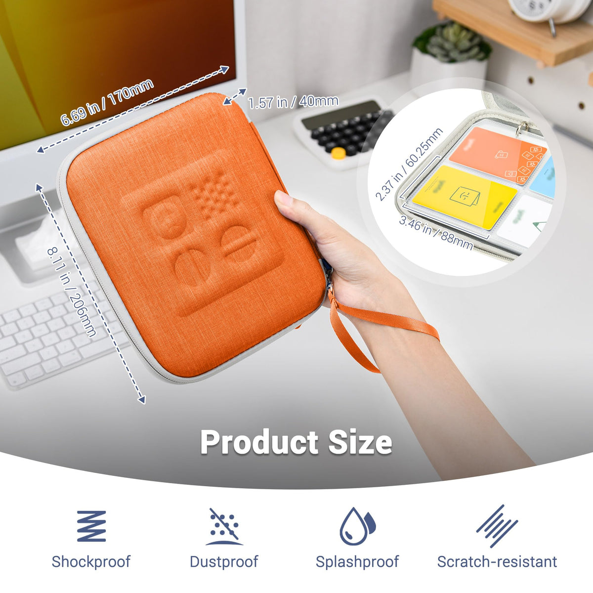 PROfezzion Yoto card case travel-friendly size fits kids' backpacks