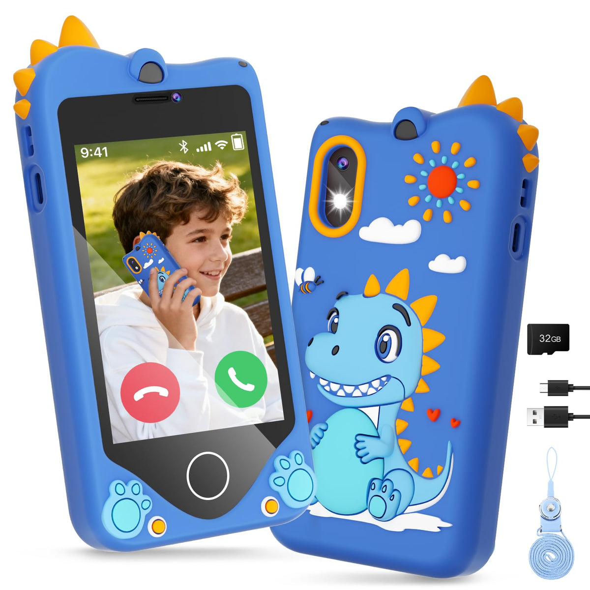 PROGRACE Kids Smart Phone front view designed for hands-on learning