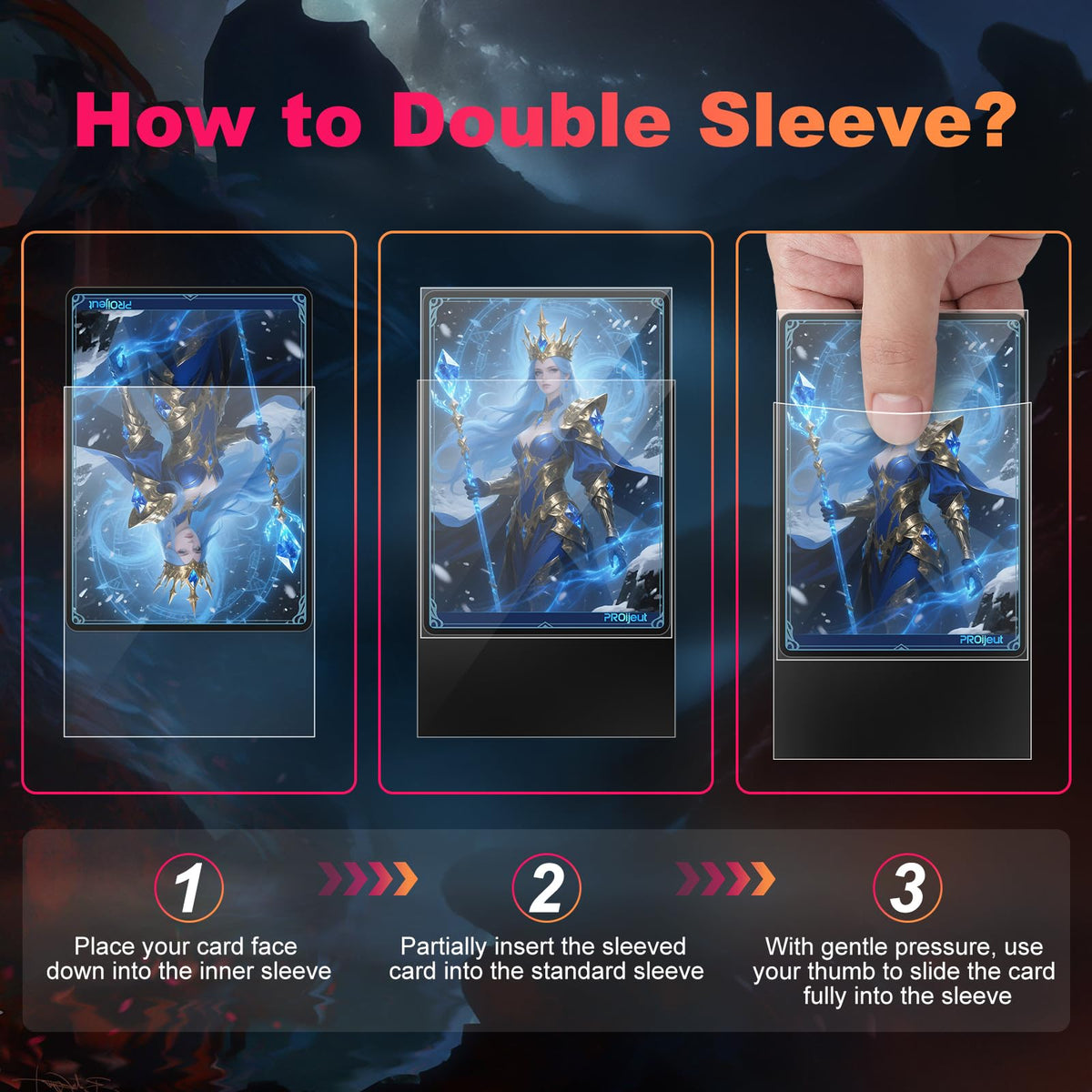 Proijeut compatibility with MTG PKM TCG cards shown.