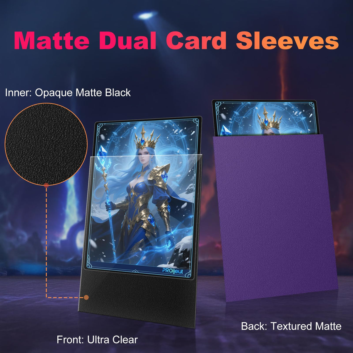 Proijeut acid-free material keeps cards clean and archival-safe.