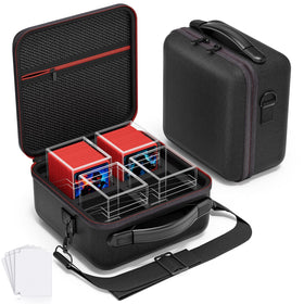 Proijeut 4-pack card deck boxes with dividers keep cards organized during games.
