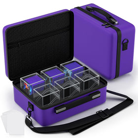 Proijeut card deck box with a six-pack case offers clear visibility and organized storage.