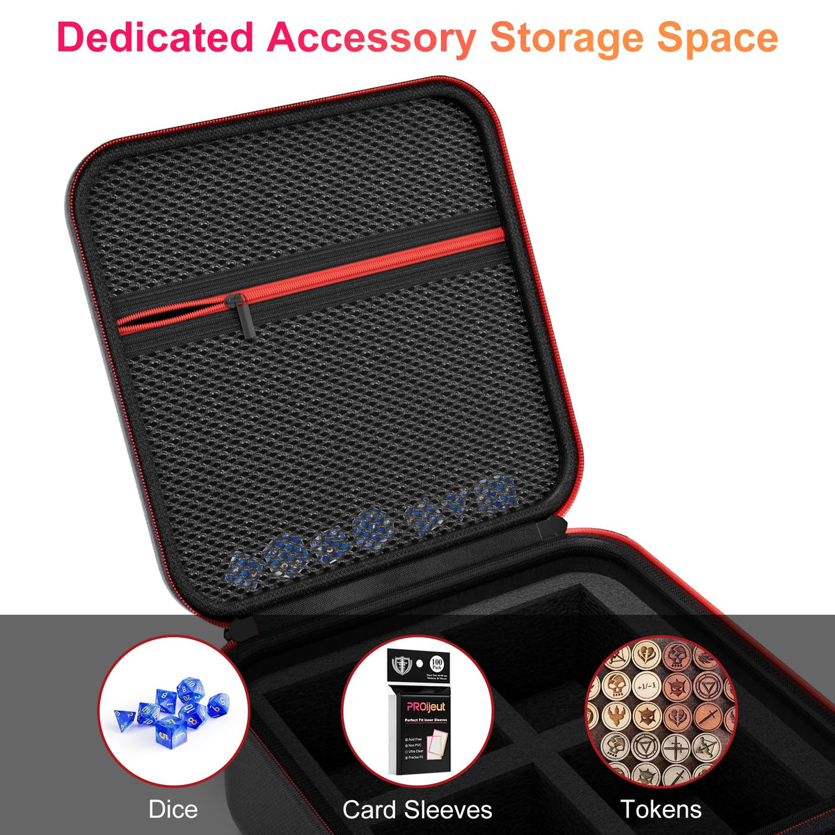 Proijeut durable-material deck boxes protect cards during travel and handling.