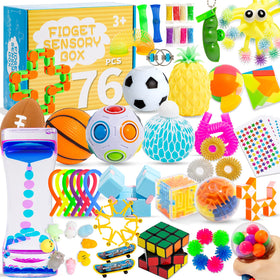 PROJOYOU 76-pack wacky tracks fidget toy for focus and tactile engagement