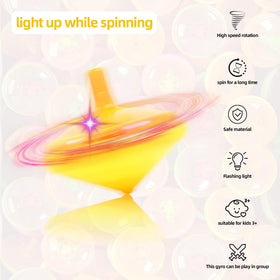 PROLOSO gyroscope-enabled spinner with built-in light for steady, mesmerizing rotation
