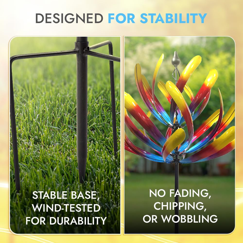 Promised Farm gift-ready wind spinner offers a unique outdoor decor present.