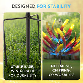 Promised Farm gift-ready wind spinner offers a unique outdoor decor present.