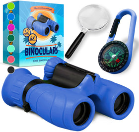 Promora Kids Binoculars with rubber coated exterior for durable grip during play