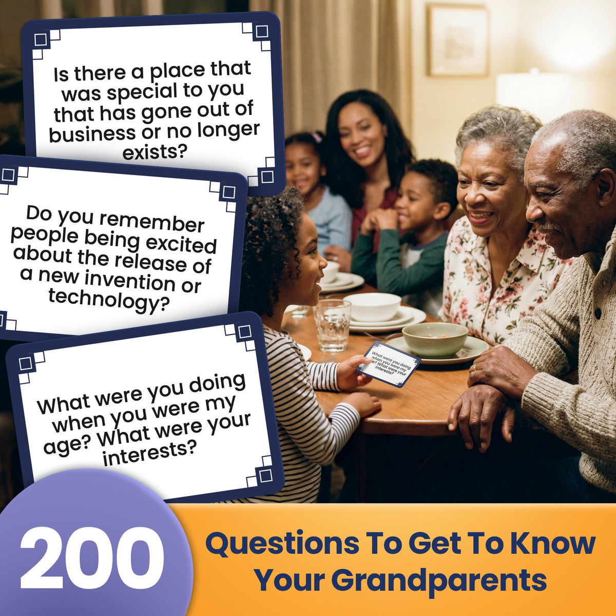 Large-print Prompta cards for easy reading during conversations.
