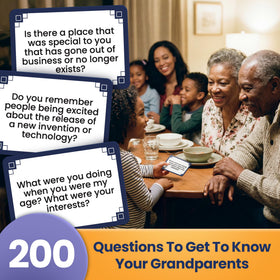 Large-print Prompta cards for easy reading during conversations.
