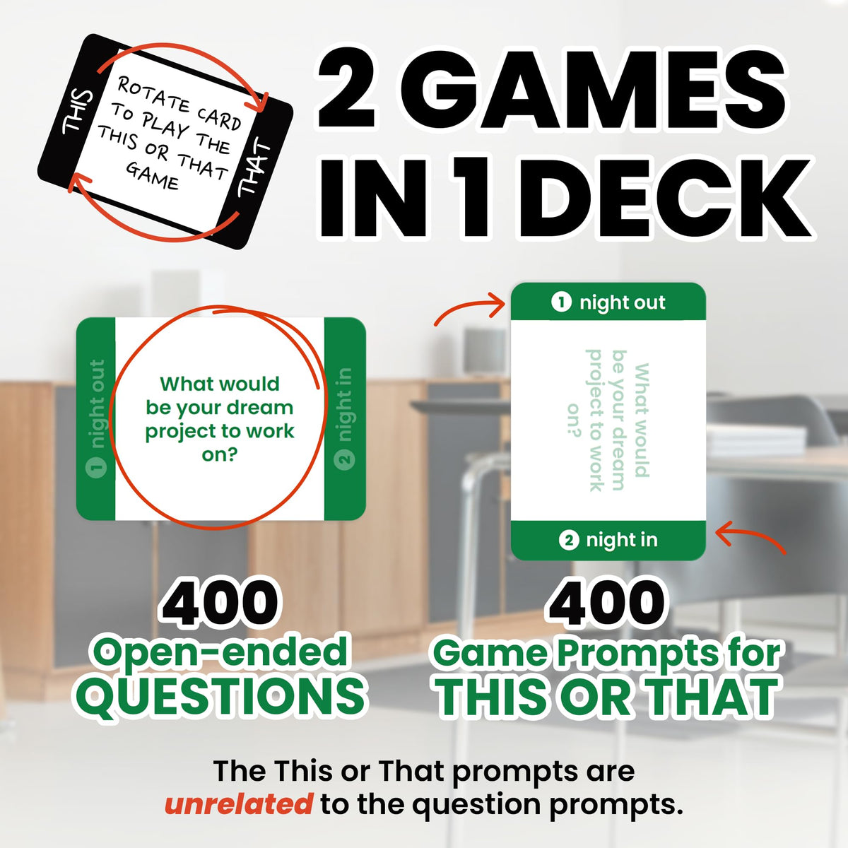 Prompta 400 double-sided design saves paper and fits on desks.