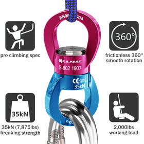PROND Swing Spinner wide eye openings support multiple carabiners