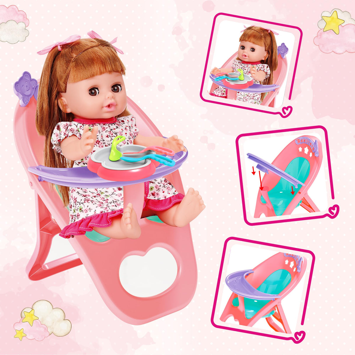PROOU diaper and clothes for dressing and caring activities