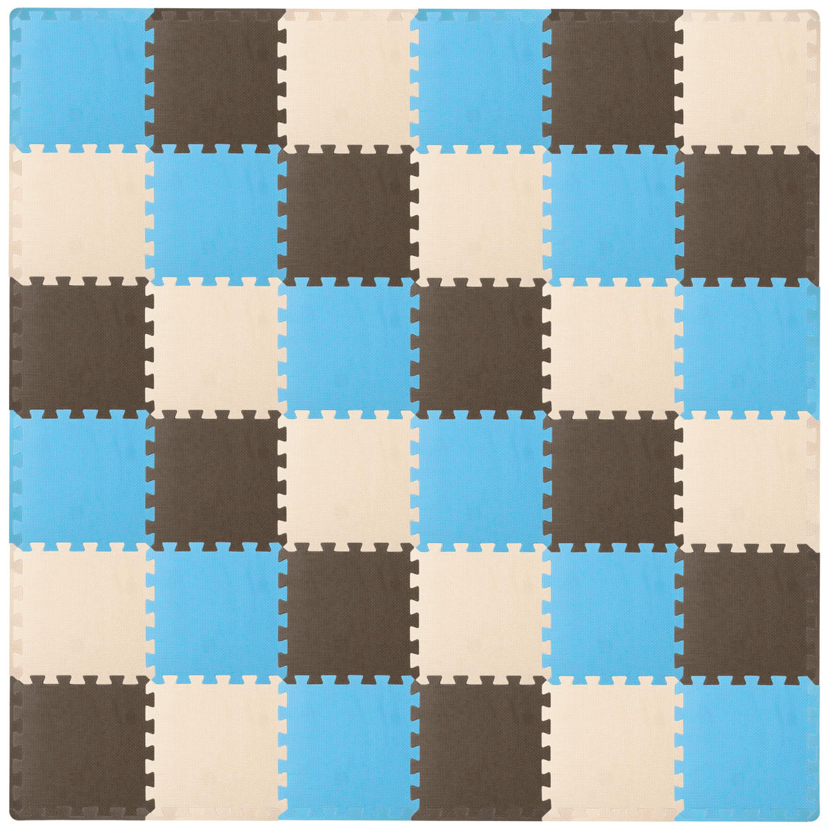ProSource Baby Play Mat interlocking tiles close-up showing safe, easy-to-clean design.