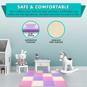 ProSource Baby Play Mat soft foam cushions little falls during crawl time.