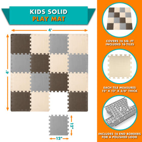 ProSource Baby Play Mat close-up of soft foam surface ideal for crawlers on hard floors.
