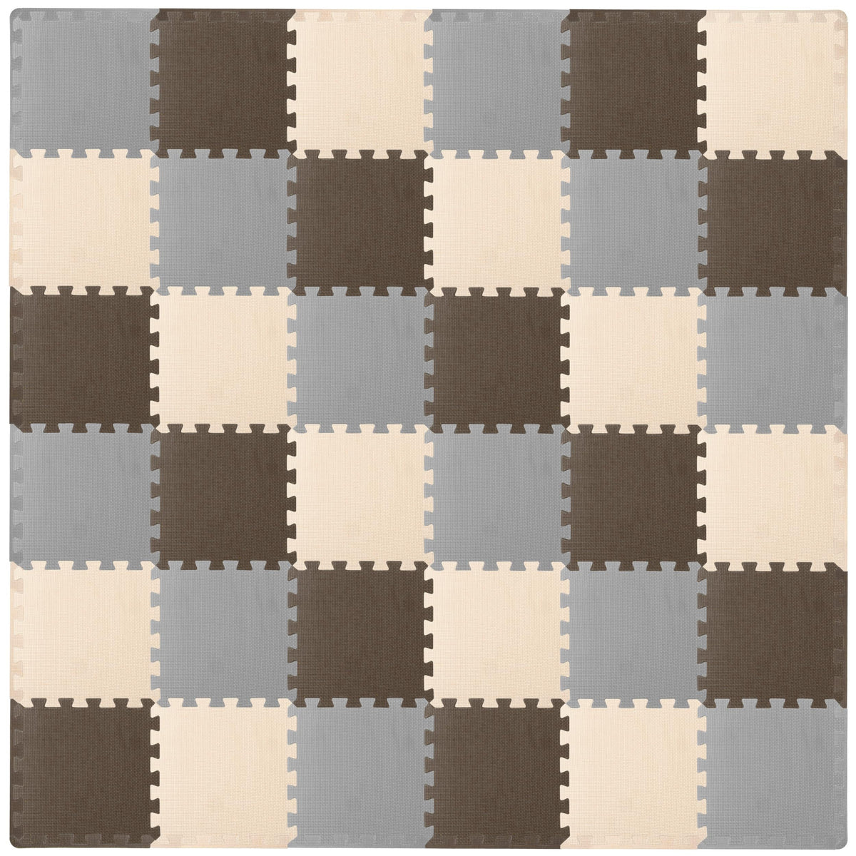 ProSource Baby Play Mat tiles show a bright interlocking design for quick, soft play surfaces.