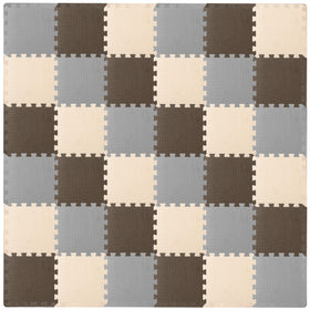 ProSource Baby Play Mat tiles show a bright interlocking design for quick, soft play surfaces.