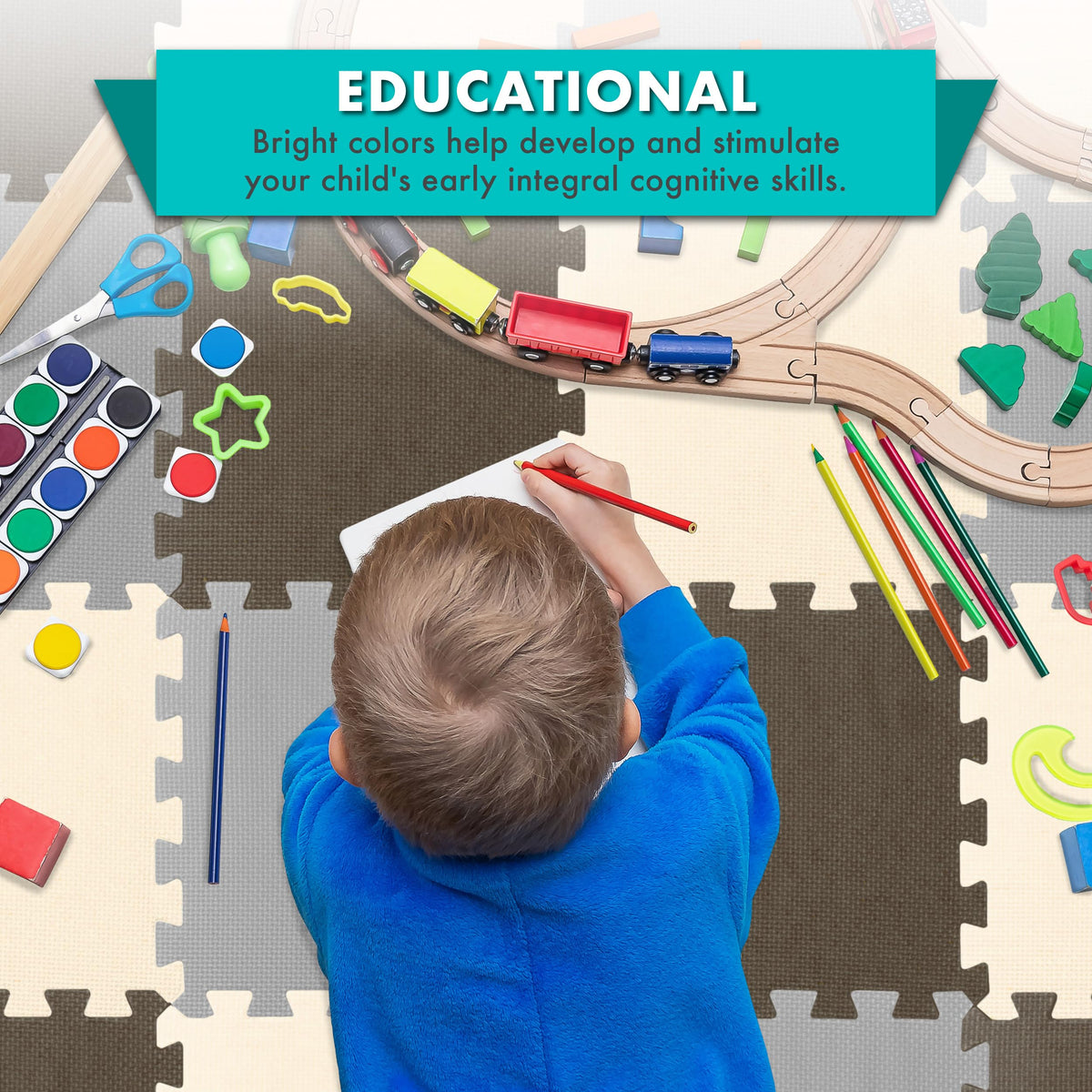 ProSource border pieces kit frames a finished edge for a polished play space.