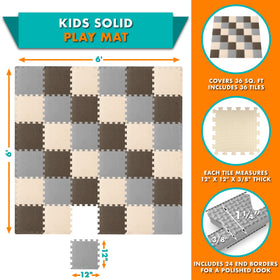ProSource interlocking-puzzle-tiles enable fast assembly and a cushioned area for little crawlers.