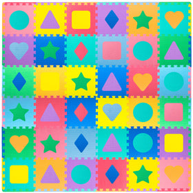 ProSource Kids Foam Puzzle Mat tiles interlock for a cushioned 6x6 ft play area