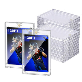 Prospura 130PT magnetic card holder pack protects sports cards during storage and transport.