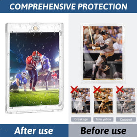 Prospura diamond-cut corners protect card edges from impact during handling.