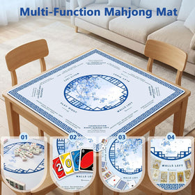 PRRPRR Mahjong Mat foldable design for easy storage after sessions.