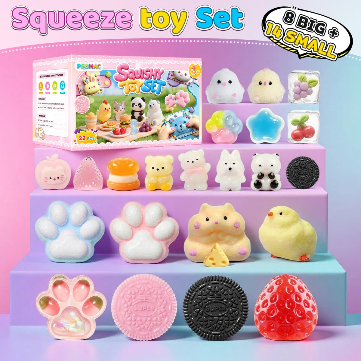 PSBMAC fidget-pack squishy ideal for office and classroom use.
