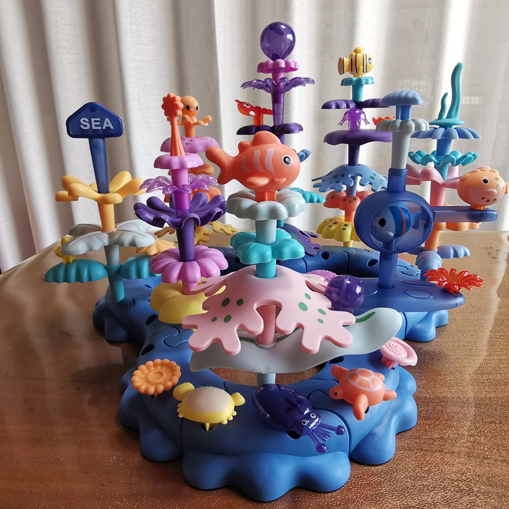 PSDVAYI educational toy with 76 pieces supports pretend play and early STEM exploration.