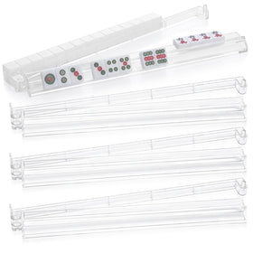 PTYTIFY clear mahjong racks with pushers set of four for smooth wall setup during games