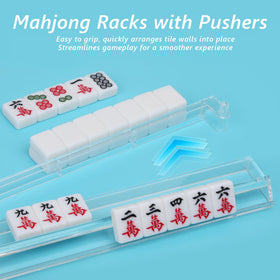 PTYTIFY compact travel-friendly mahjong setup fits in a bag for on-the-go games