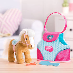 Pucci Pups Heart & Stripes Pony carrot snack for pretend feeding