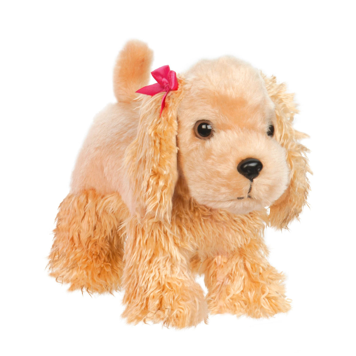 Pucci Pups pink comb for grooming and silk-soft fur care.
