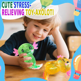 Puffwize axolotl gift pack, appeals to kids and adults.