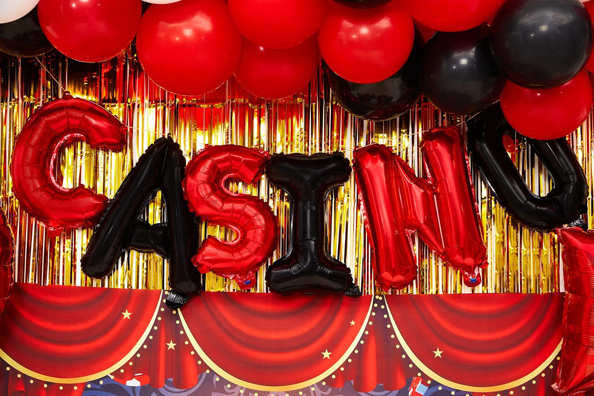 PUGED dice balloon boxes spark playful casino accents for celebrations.