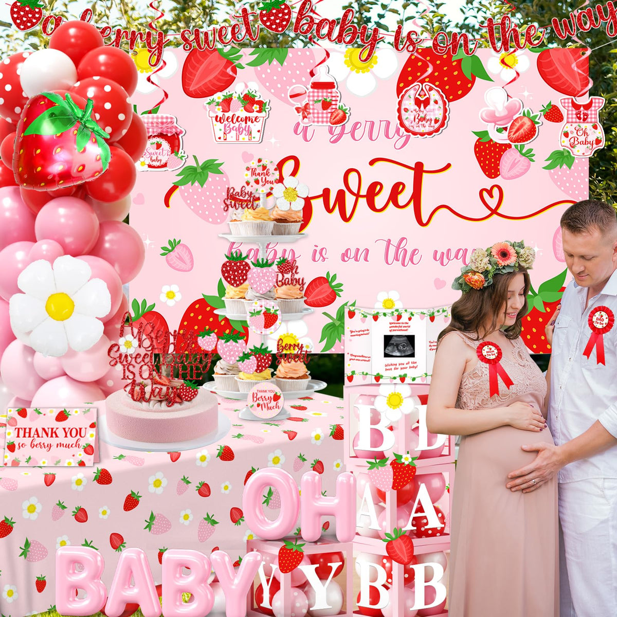 Pugipien berry-sweet-cake-topper adds a festive dessert focal