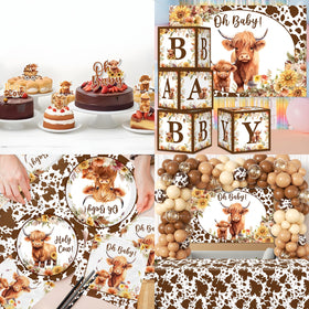 Pugipien Highland Cow Balloon Kit for easy garland or centerpiece.