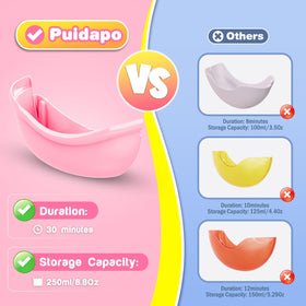 Puidapo adhesive-hooks securely mount on tiles or glass without suction cups.