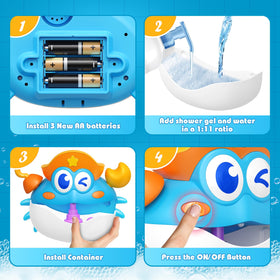 Puidapo adhesive mount keeps the bubble machine secure on tiles
