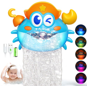 Puidapo crab light-up bubble machine brightens bath time with colorful bubbles