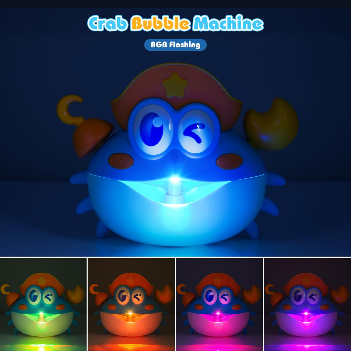 Puidapo LED bubble stream bath toy delivers colorful light effects for kids